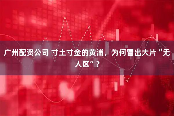 广州配资公司 寸土寸金的黄浦，为何冒出大片“无人区”？
